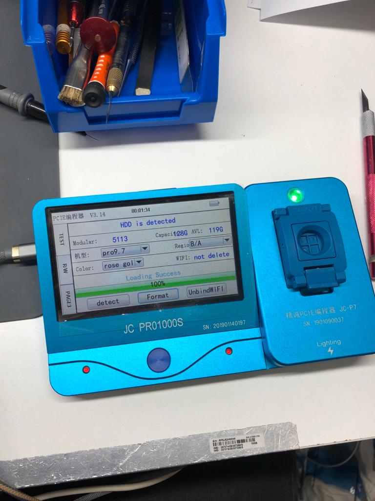 Reprogramadora JC PRO 1000S PARA  IPhone 8 8P X 7 7P 6 6S 6SP IPad 2 3 4 5 6